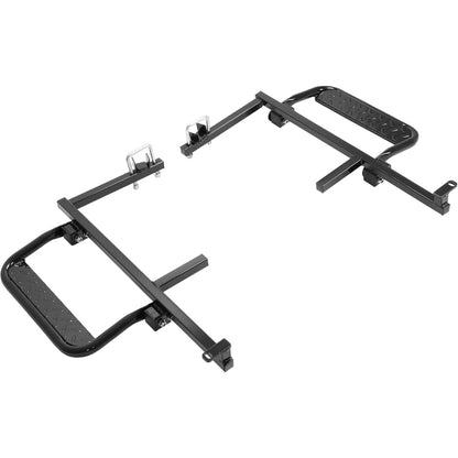 Wutist Heavy Duty Nerf Bar Running Board Kit Compatible with 2008-Present EZGO RXV Electric & Gas Golf Cart Driver & Passenger Side Steps Steel Powder Coated Black (2 Sets)