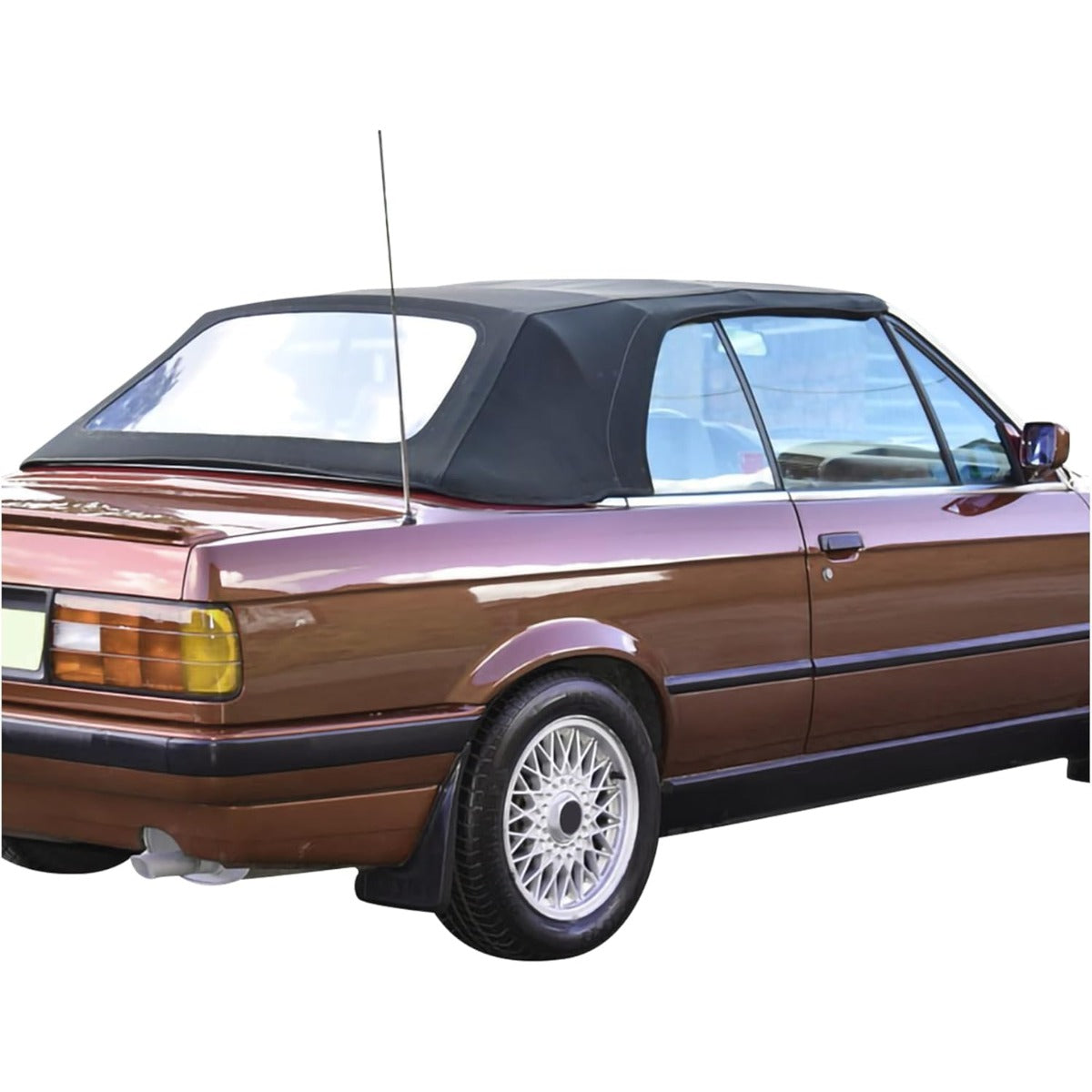 Convertible Soft Top for 1986-1993 BMW 3-Series E30 318i 325i M3 Convertible Base Sedan 4-Door Convertible & Coupe 2-Door Black Sailcloth Vinly Soft Roof w/Plastic Window