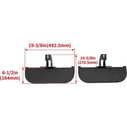 ALMULOO Running Boards Compatible with 2018-2025 Jeep Wrangler JL Unlimited