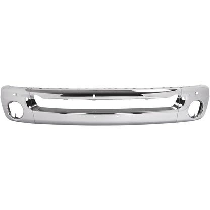 KUAFU Front Bumper Face Bar Compatible with 2003-2010 Dodge Ram 1500 2500 3500 Bumper Cover Impact Bar w/Fog Light Holes Replace for 55077946AA 55077946AB 55077103ABCH1002383 CH1002373 3Pcs