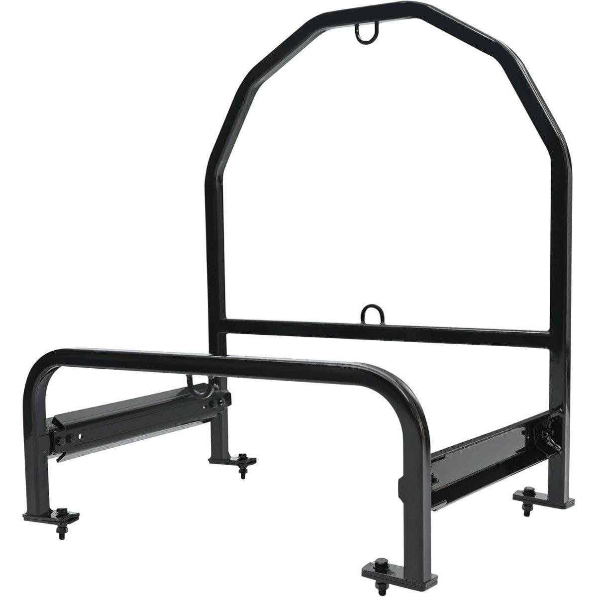 Semi Truck Spare Tire Carrier Compatible with Volvo, Kenworth, Mack, Western Star, Freightliner, Peterbilt Universal Adjustable Spare Tire Rack Holder Width Max Up to 19"