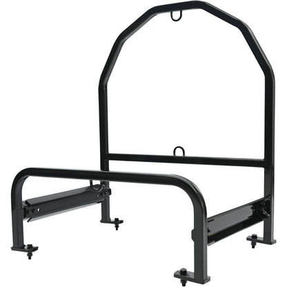 Semi Truck Spare Tire Carrier Compatible with Volvo, Kenworth, Mack, Western Star, Freightliner, Peterbilt Universal Adjustable Spare Tire Rack Holder Width Max Up to 19"