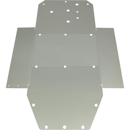 ALMULOO Heavy Duty Skid Plate Full Chassis Compatible with 2008-2014 Polaris RZR 800 & RZR S 800 2015-2016 RZR S 900