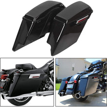 5'' Stretched Extended Saddlebags  for  1993-2013 Harley Davidson Touring Road King Road Glide Street Glide Electra Glide Ultra Classic Hard Saddle Bags W/Lid & Latch Key