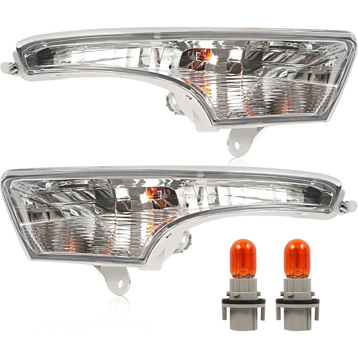 KUAFU Pair Turn Signal Light Compatible with 2013-2018 Nissan Altima Driver and Passenger Side Signal Lamp Assembly Clear Lens Plastic Replacement for NI2531118 NI2530118 261303TA0A 261353TA0A 2Pcs
