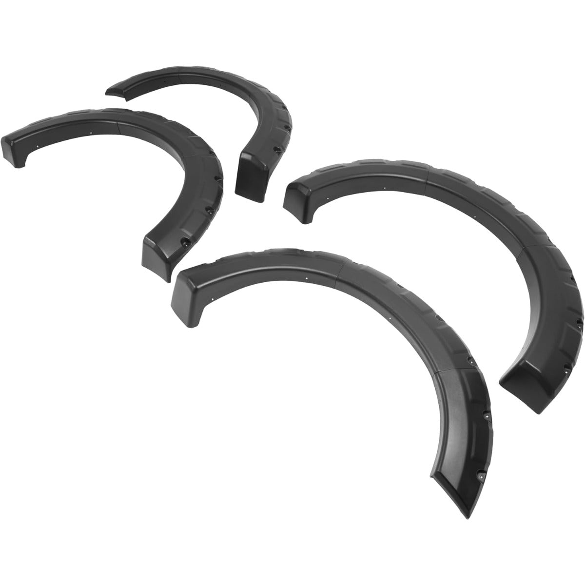 Fender Flare Compatible with 2004-2008 Ford F150/Lincoln Mark LT | Styleside Model Front & Rear 4Pcs Wheel Arch Cover Protector Set Plastic(PP) Textured Black