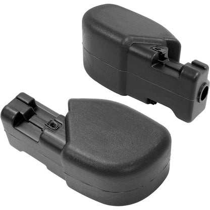 KUAFU Front & Pair Bumper End Cap Compatible with 1997-2006 Jeep Wrangler, 65th Anniversary Edition Bumper Corner Protection Replacement for 55155757AB, CH1004128, 55155756AB, CH1005128