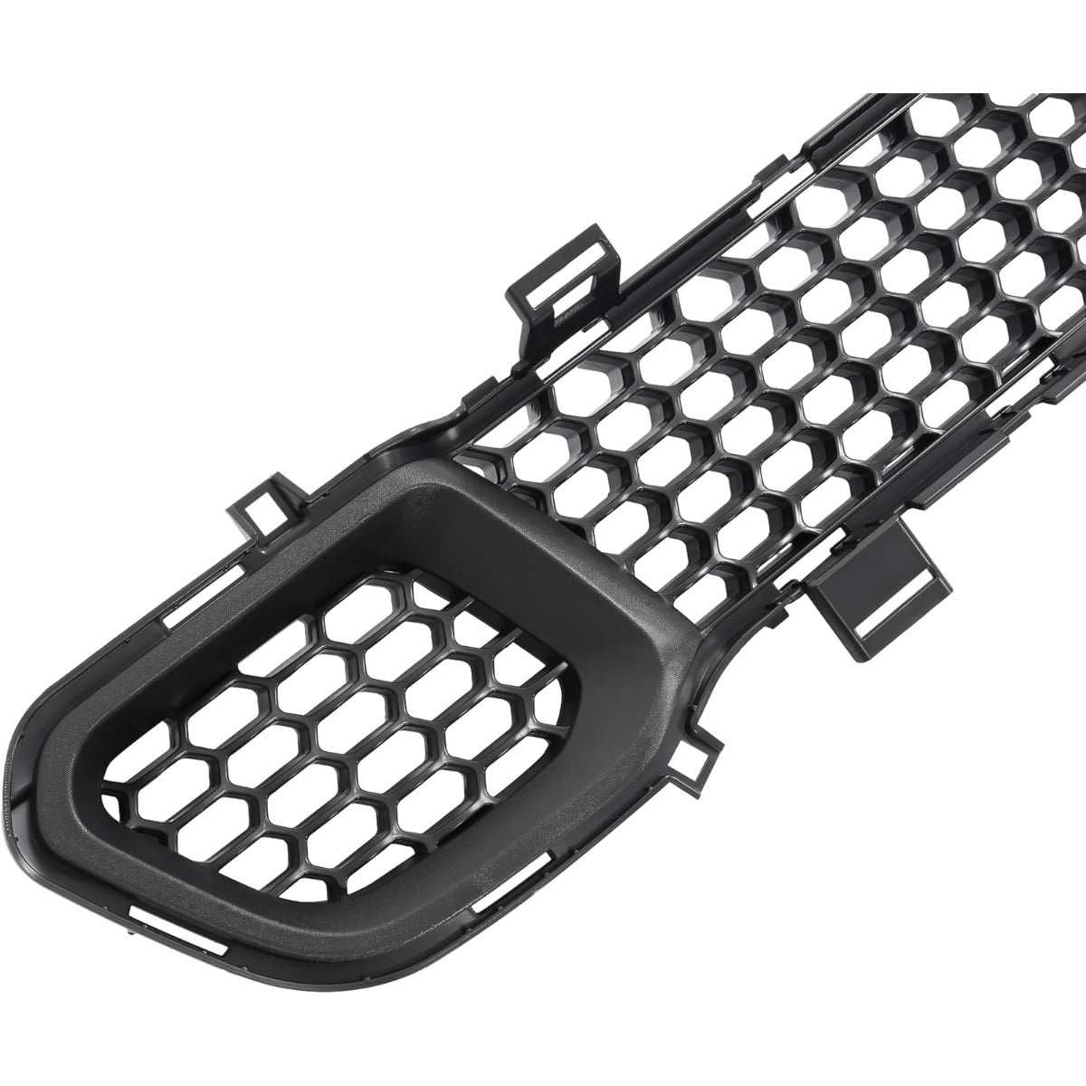 Front Bumper Trim+Lower Grille Compatible with 2014-2018 Jeep Cherokee CH1044112, 68210024AC, 68203216AA, CH1036126 Bumper Cover Molding Trim Grill Plastic(ABS) Black