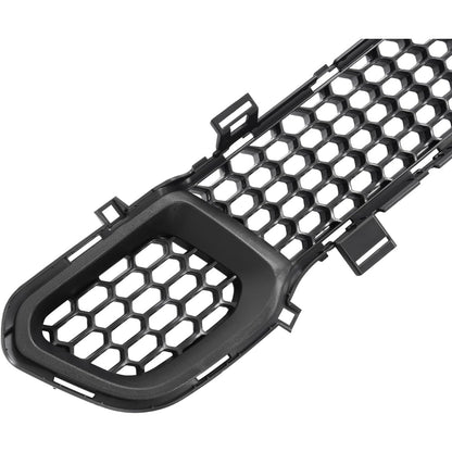 Front Bumper Trim+Lower Grille Compatible with 2014-2018 Jeep Cherokee CH1044112, 68210024AC, 68203216AA, CH1036126 Bumper Cover Molding Trim Grill Plastic(ABS) Black