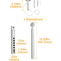 Load image into Gallery viewer, KUAFU 3 Point Stabilizer Kit Compatible with John Deere 4120 4320 4500 4510 4520 4600 4610 4700 4710 4720 Tractor Replacement for LVA15836 Three-Point Lift Link Stabilizer Assembly
