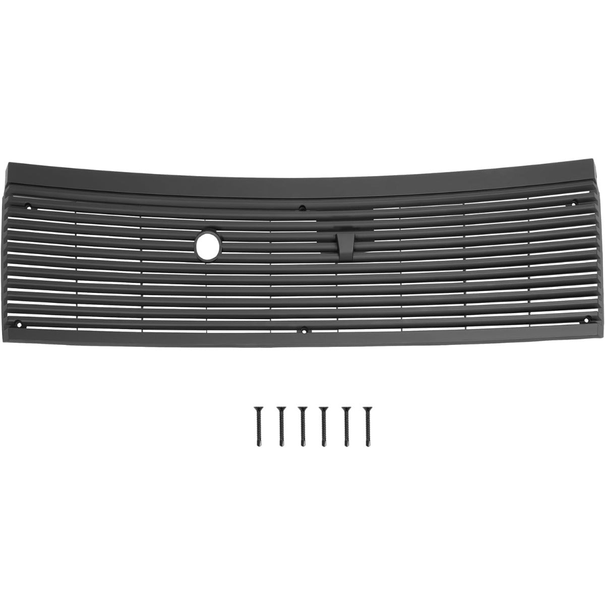HECASA Front Windshield Wiper Cowl Panel Cover Compatible with 1983-1993 Ford Mustang Cobra Window Wiper Panel Cover Vent Grille Replacement for FO1271100 E3ZZ6102228A Black Plastic
