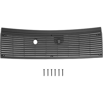 HECASA Front Windshield Wiper Cowl Panel Cover Compatible with 1983-1993 Ford Mustang Cobra Window Wiper Panel Cover Vent Grille Replacement for FO1271100 E3ZZ6102228A Black Plastic