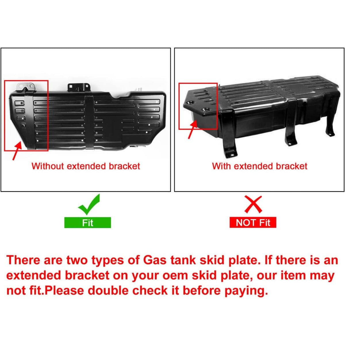 HECASA Fuel Tank Skid Plate Guard Compatible with 2005-2010 Jeep Grand Cherokee 2006 2008 2009 Jeep Commander Replacement for 52090270AF