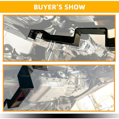 KUAFU Transmission Crossmember Double-Hump Compatible with 1978-1988 GM-2 GM G-Body Chevrolet Monte Carlo Coupe 2-Door Fits 700R4, 4L60, 4L60-E Transmission Powder Coated Steel