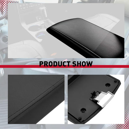 HECASA Center Console Arm Rest Lid Compatible with 2013-2019 Ford Flex Replacement for EA8Z7406024AB DA8Z7406024AC Plastic Armrest Door
