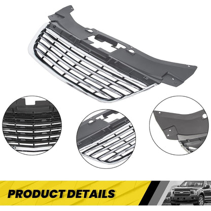 Front Bumper Grill Compatible with 2011-2014 Chrysler 200 CH1200353 68082050AE 13999AOE Chrome Radiator Hood Grille ABS Plastic