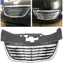 Front Bumper Grill Compatible with 2011-2014 Chrysler 200 CH1200353 68082050AE 13999AOE Chrome Radiator Hood Grille ABS Plastic
