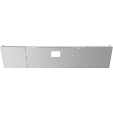 ALMULOO 20 Inch Front Bumper Assembly Compatible with 1987-2007 Peterbilt 357 378 379 Square Bumper w/Boxed End, Mounting Holes & Tow Holes, Without Fog Light Holes, 3PCS Chrome Steel Silver