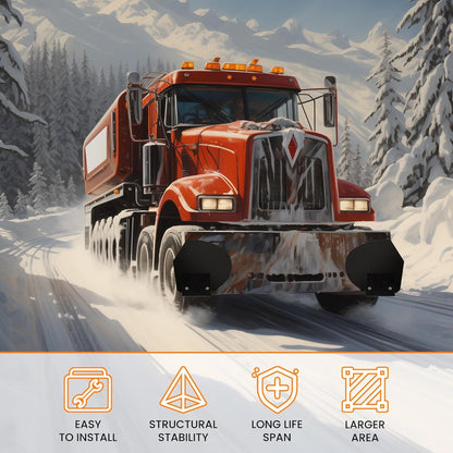ECOTRIC Snow Plow Pro-Wing Blade Extenders Compatible with Western Boss