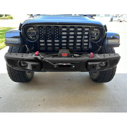 KUAFU Front Bumper Compatible with 2018-2025 Jeep Wrangler JL