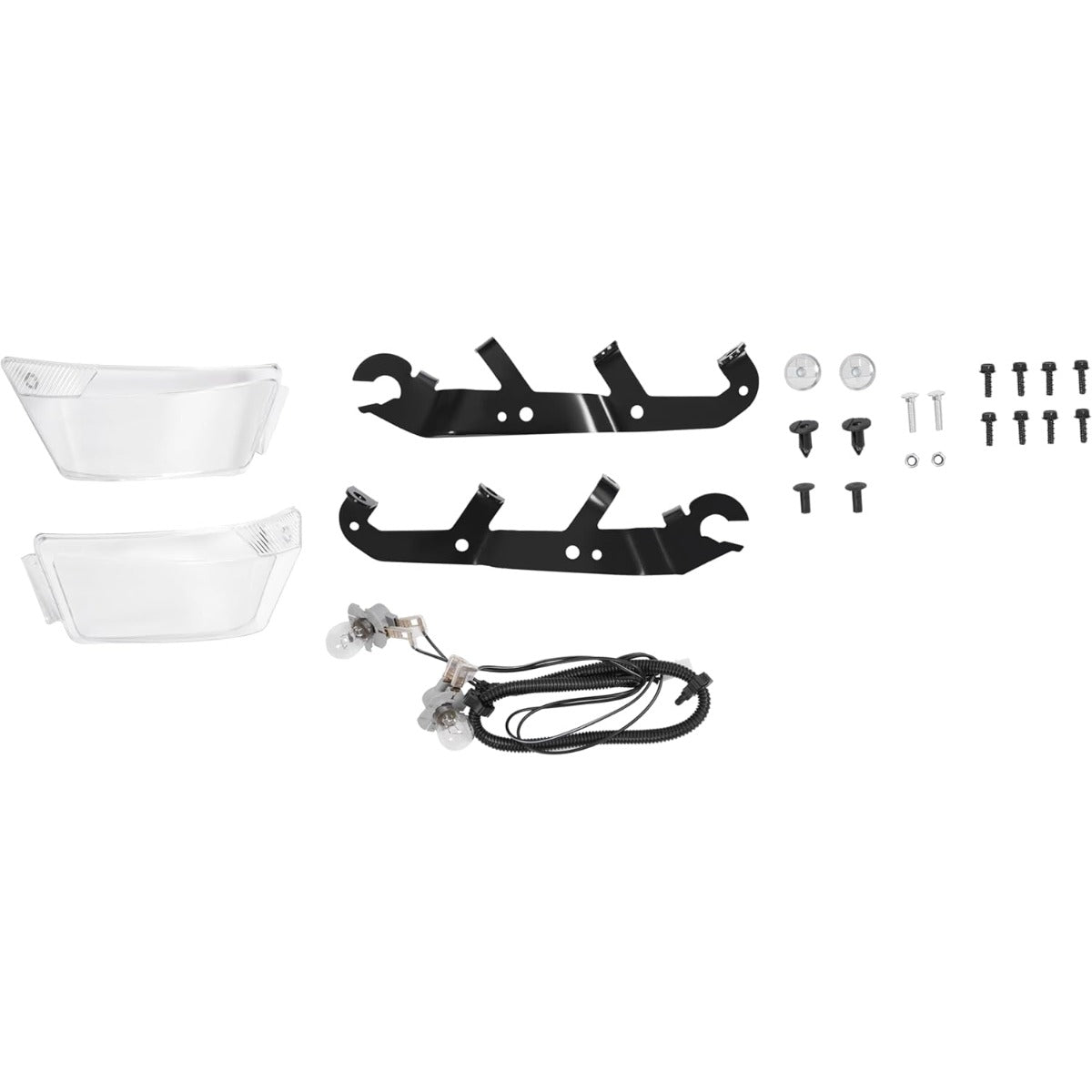 HECASA Complete Hood Kit Hood Side Panel Upper Hood Front Grille w/Headlight Compatible with John Deere X300 X304 X310 X320 X350 X370 X384 X394 Replacement for AUC13489 AUC13490 M168883 M168888