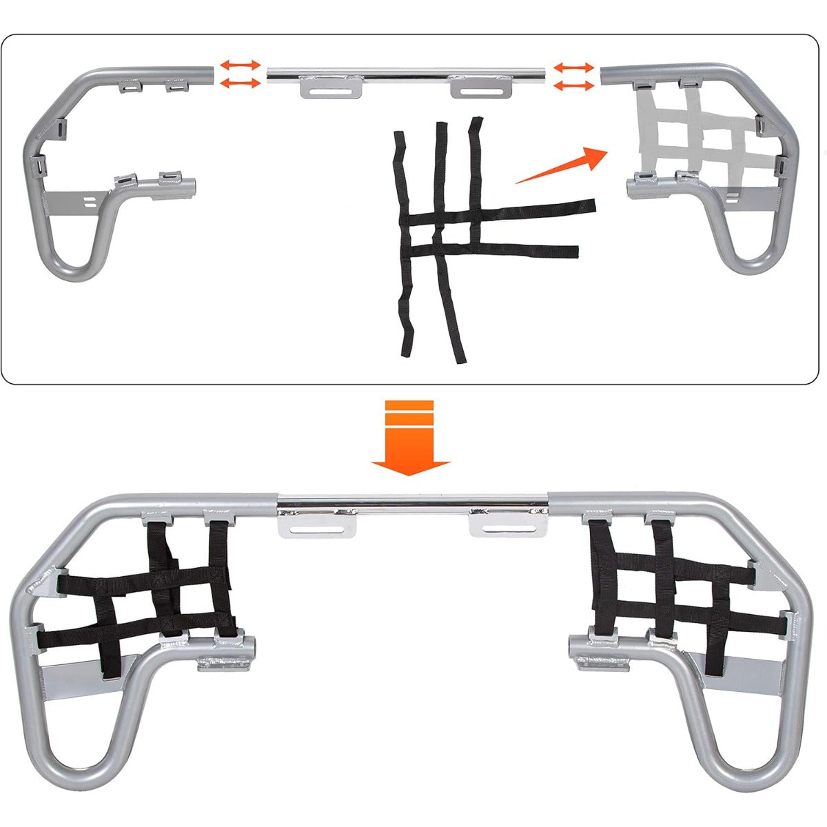 Nerf Bars w/Nets Guards Rack Compatible with 2001-2024 Honda TRX 250EX Models