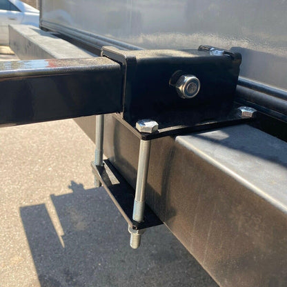 ECOTRIC RV 2" Bumper Hitch Reciver Fits for 4" x 4.5" Square RV Rear Bumpers, 200LBS Capacity Camper Bike Cargo Carrier Hitch Receiver Adapter