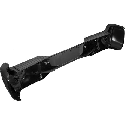 Rear Bumper Compatible With 2005-2015 Toyota Tacoma TO1103113 Bumper Assembly W/Pads Brackets and License Plate Lights Steel Chrome Fits Models With SR5 Package or Limited Package Only