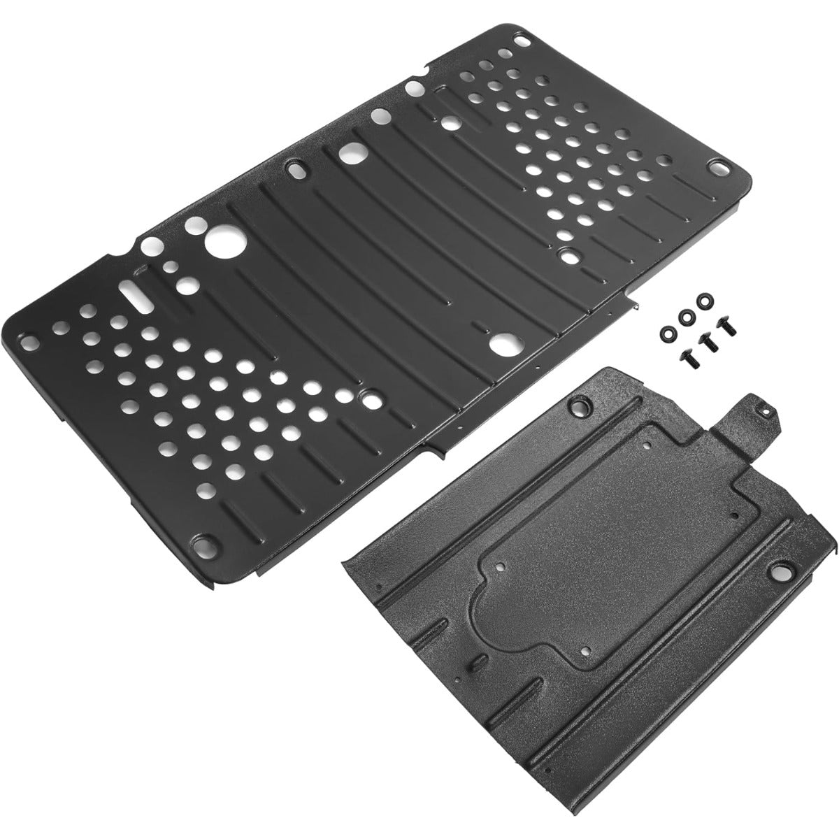 UTV Skid Plate Compatible with 2013-2019 Polaris Ranger XP 900 570 1000 Brutus Diesel Replacement for 5438878-070 Plastic Black
