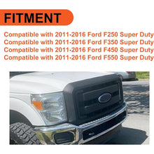 Front Radiator Grill Hood Grille Fit for 2011-2016 Ford F250 F350 F450 F550 Super Duty Black Replace for BC3Z8200AA BC3Z8200G BC3Z-8200-G (Without Center Emblem) LYAP-264-1S