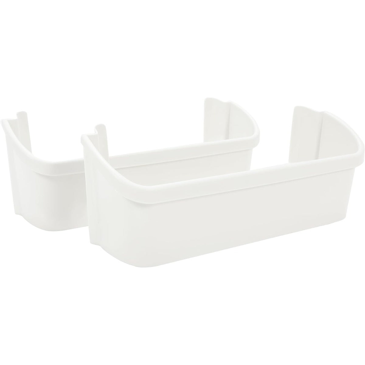 Kojem 240323001 AP2115741 PS429724 Replacement Refrigerator Door Bin Shelf Compatible with Frigidaire Refrigerator Lower Door Shelf Replacement for AH429724, 240323007 - White ABS Plastic 2Pcs