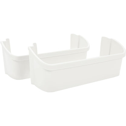Kojem 240323001 AP2115741 PS429724 Replacement Refrigerator Door Bin Shelf Compatible with Frigidaire Refrigerator Lower Door Shelf Replacement for AH429724, 240323007 - White ABS Plastic 2Pcs