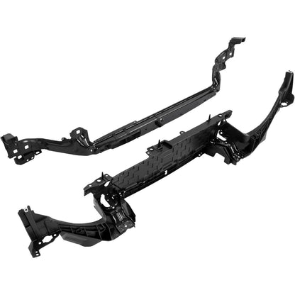 ALMULOO Radiator Mount Core Support & Upper Tie Bar Compatible With 2013-2016 Ford Fusion Replacement for DS7Z8A284A DS7Z16138B Upper Rad Support Bracket Brace Frame Assembly Crossmember Panel