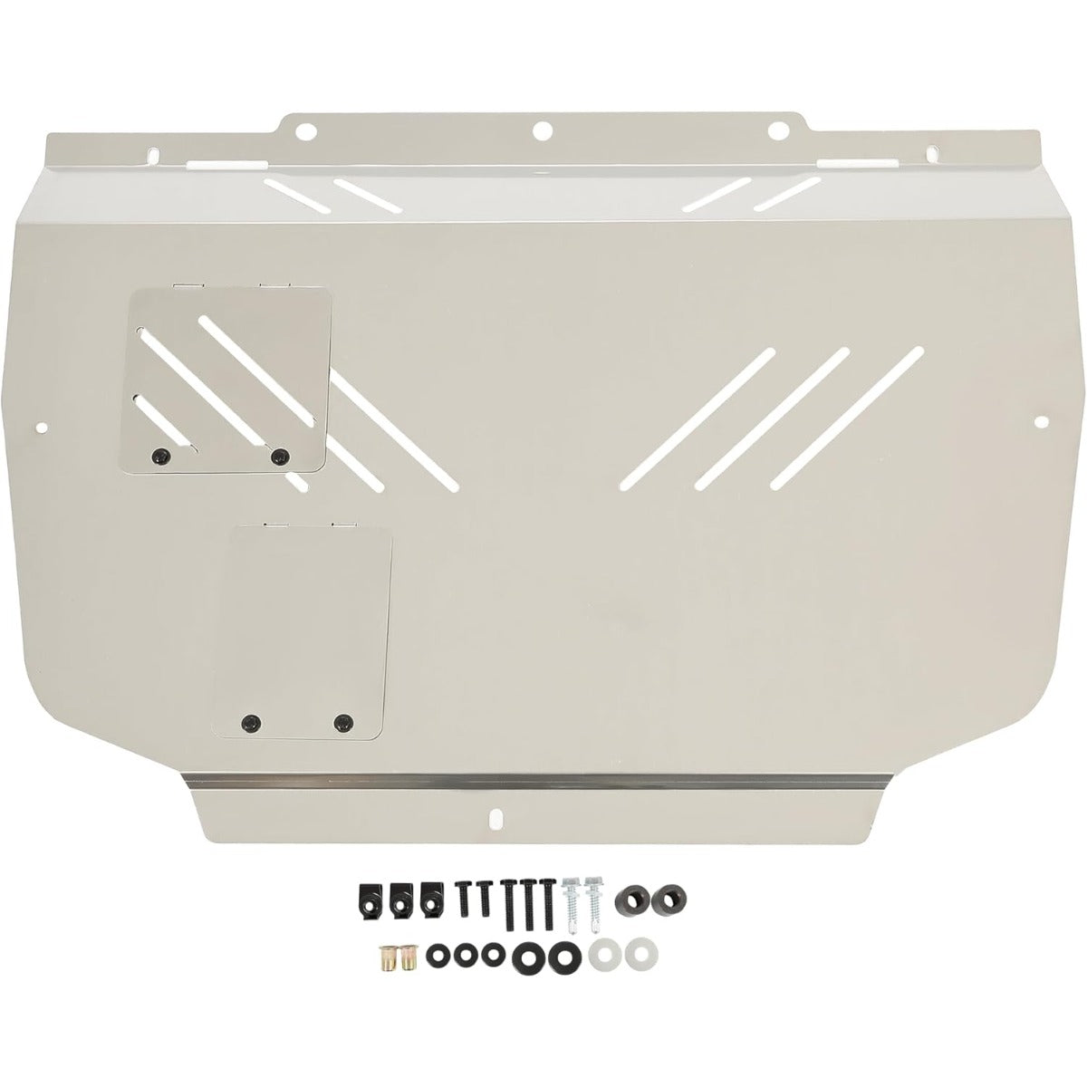 Engine Splash Shield Under Tray Skid Plate Compatible with 2016-2021 Honda Civic Aluminum Silvery
