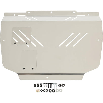 Engine Splash Shield Under Tray Skid Plate Compatible with 2016-2021 Honda Civic Aluminum Silvery