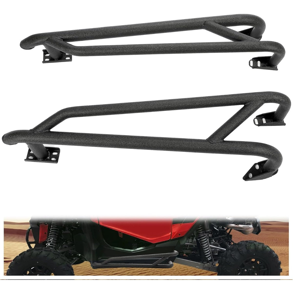 Nerf Bar Compatible with 2019+ Honda Talon 1000R 1000X Tree Kickers Rock Sliders Replace for NB-H-TAL-00