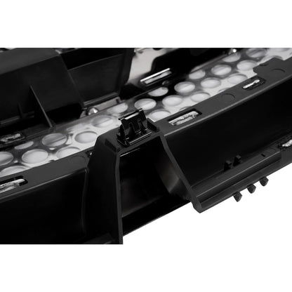 Front Upper & Lower Grill Compatible with 2007-2013 GMC Sierra 1500 Denali Bumper Grille Chrome Silvery