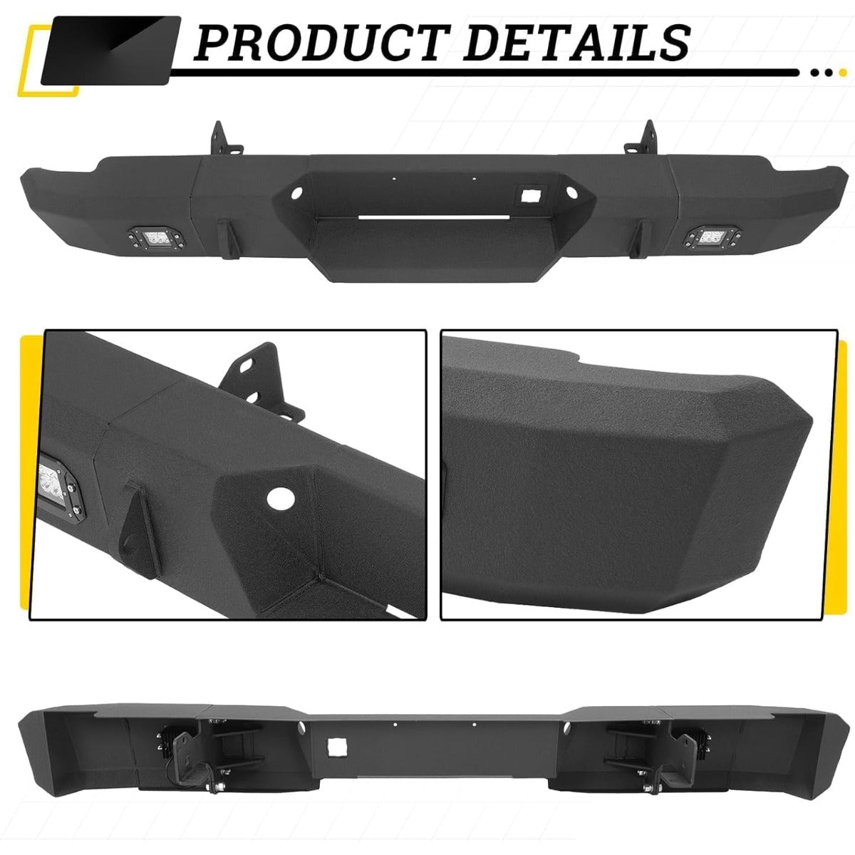 KUAFU Bumper Compatible with 1999-2007 Silverado