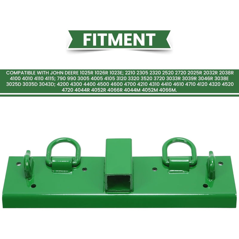 HECASA Tractor Grab Hooks 4.96" W × 21.93" L Compact Tractor Bolt on Grab Hooks Compatible with John Deere John Deere 4100 4010 4110 4115 2320 2520 2720 2025r 2032r 2038r 2" Receiver