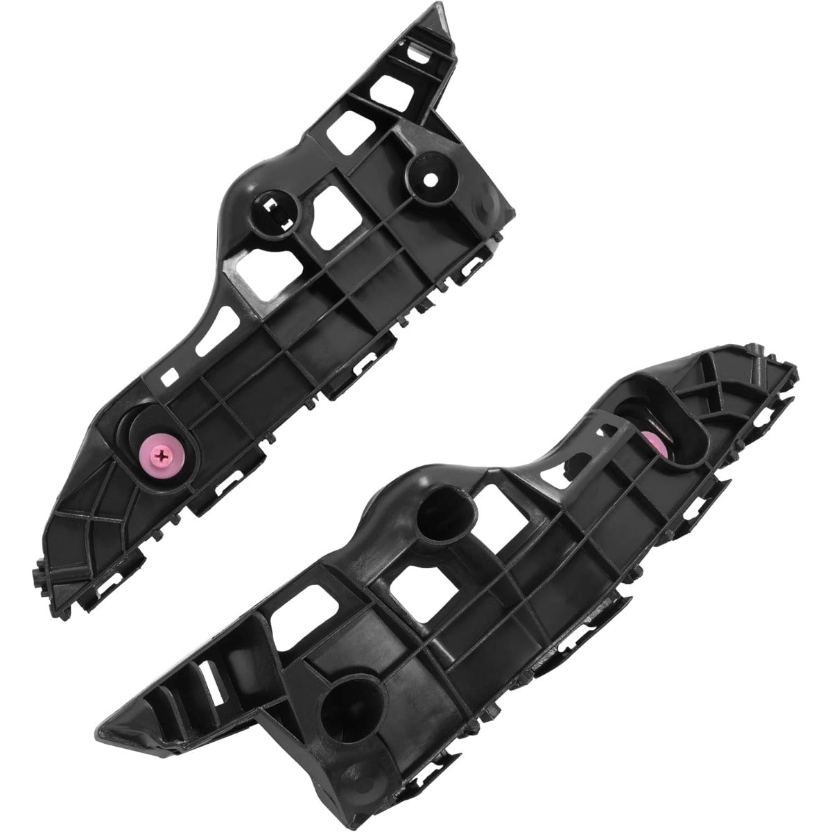 ALMULOO 2PCS Front Bumper Bracket Compatible with 2014-2019 Toyota Highlander Replacement for 525350E050 525360E030 TO1043133 TO1042133 POM Plastic Left & Right