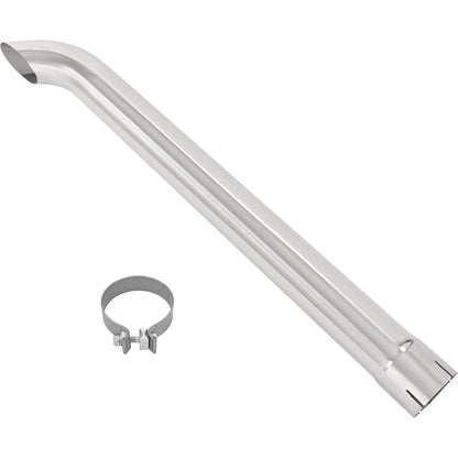 Stack Pipe w/Clamp Compatible with Farmall IH 1066 1466 1566 1026 1206 1256 Tractors Silvery Steel