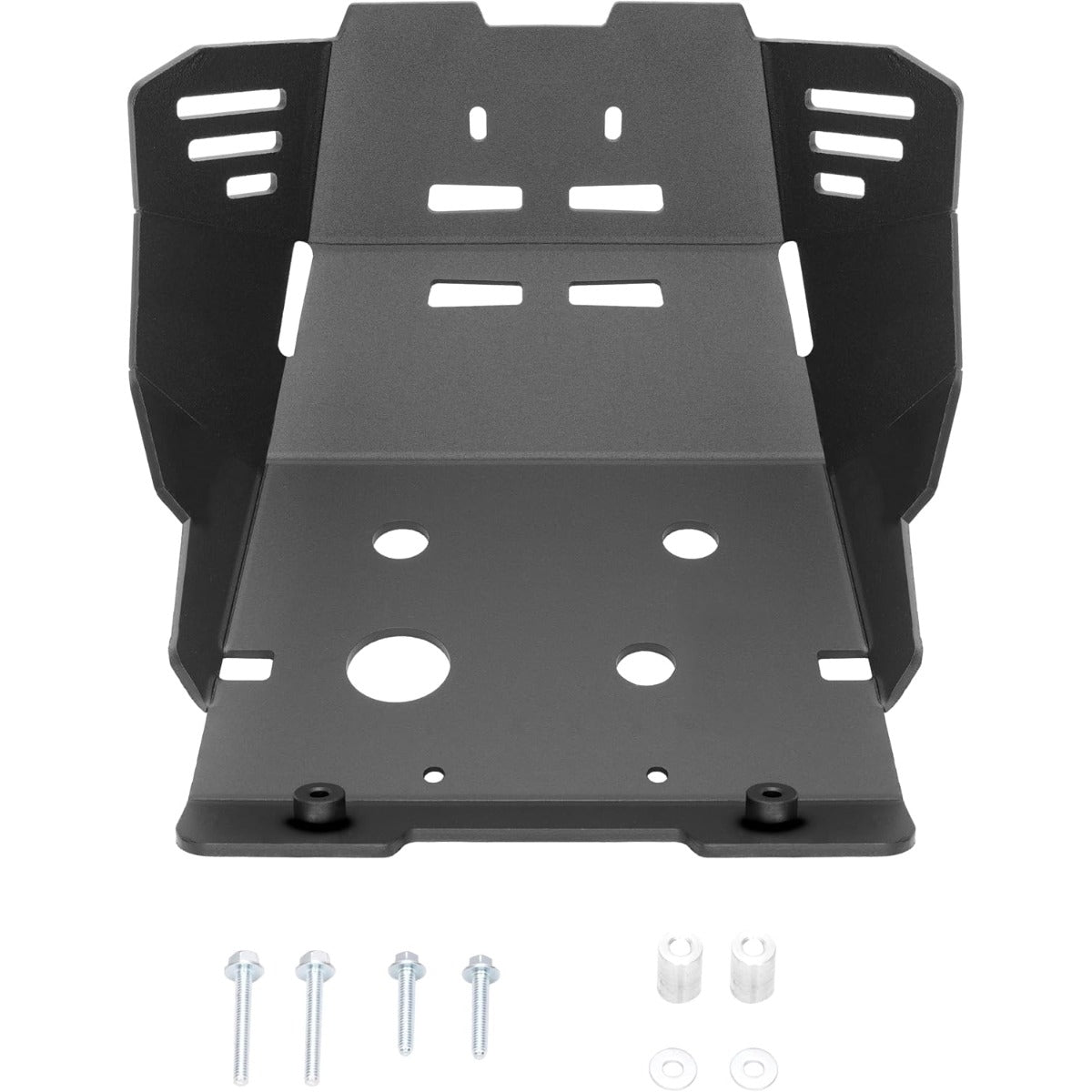 Black Motorcycle Skid Plate Compatible with 2021-2024 Honda CRF300L CRF 300L Engine Bash Bottom Guard Aluminum Protector 2022 2023