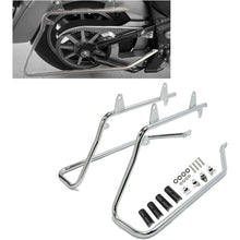 ECOTRIC Saddle Bag Conversion Brackets Support Guard Compatible with Harley Softail 1984-2017 Heritage Springer Fatboy FLSTF FLSTS Bad Boy FXSTSB EFI FLSTFI (Except for Deuce Models) Chrome