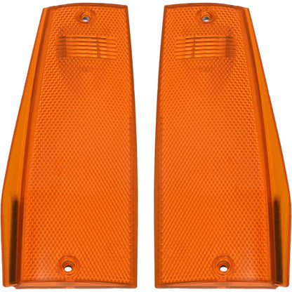 HECASA Pair Side Marker Light Compatible with 1991-1996 Jeep Cherokee Base Classic Country SE Sport Briarwood Laredo Limited Comanche Replacement for CH2551113 CH2550113 Marker Lamp LH&RH Amber Lens