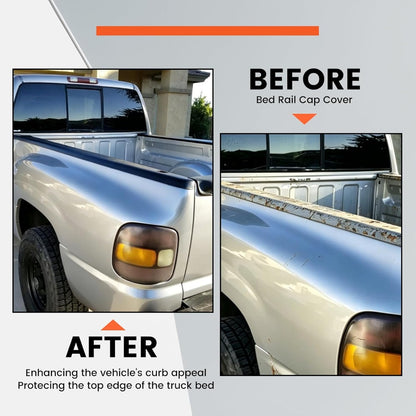 Bed Rail Caps Stepside Compatible with 1999-2005 Chevy Chevrolet Silverado 1500 GMC Sierra 1500 Replacement for 15932239 15932238 Left and Right Side