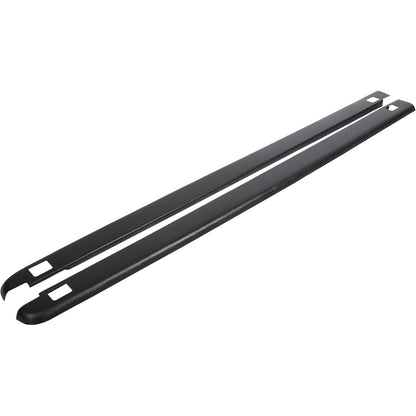 ALMULOO 6'4" Truck Bed Side Rail Cover Compatible with 2002-2008 Dodge Ram 1500 2003-2009 Dodge Ram 2500 3500 Plastic Black Rail Caps Protector Molding w/Stake Pocket Hole