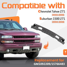 Front Lower Bumper Valance Compatible with 2003-2006 Chevy Chevrolet Suburban 1500 Tahoe Z71 w/Fog Light Hole & Tow Hook Hole Replace for GM1092209 15766483 Lower Bumper Cover Air Dam Deflector