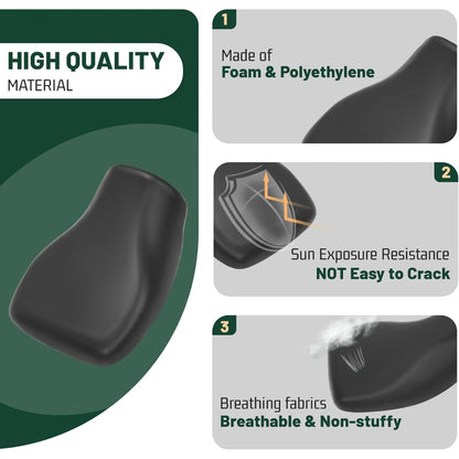 Complete Seat Compatible with 2015-2023 Honda Rancher 420 TRX420/ Foreman 500 TRX500 520 TRX520 Replacement for 77100-HR3-621ZA Seat Replacement Assembly Black