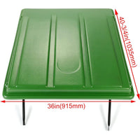 Load image into Gallery viewer, Kojem Green Tractor Canopy Compatible with John Deere Compact Utility Tractors with rops 34&quot; Wide or Less. Fit 1 1/2&quot; x 3&quot;, 2&quot; x 2&quot; or 2&quot; x 3&quot; ROPS Sun Shade Canopy with Bracket 35&quot; W x 40&quot; L
