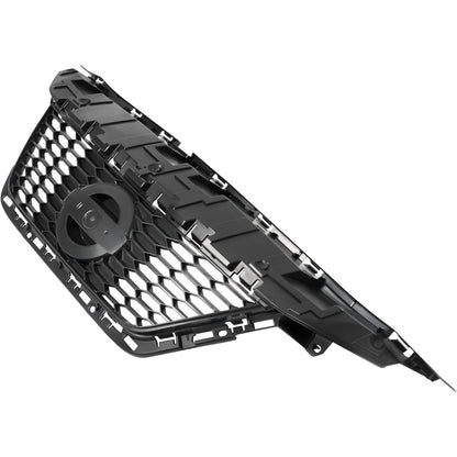 Front Grill Assembly Compatible with 2020-2022 Nissan Versa S SR SV 623105EF1A NI1200311 620705EE0A NI1200306 Bumper Grille W/O radar hole Painted&Chrome